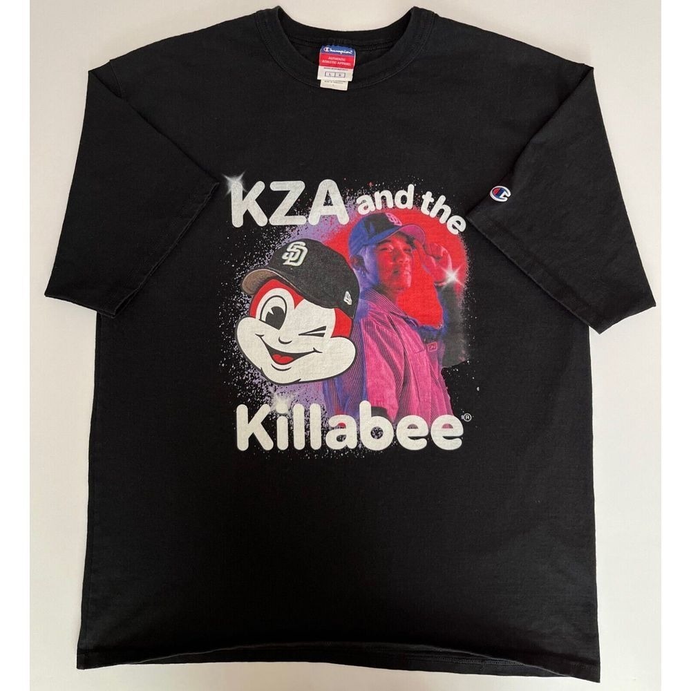 Champion‎ KZA and the Killabee X Champion Tee, DJ Shirts, San Diego T-Shirts E7